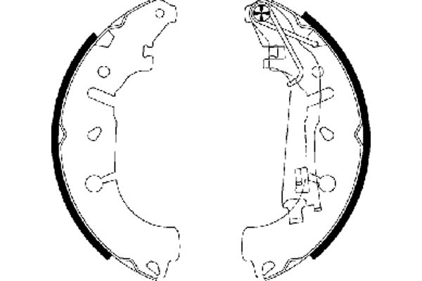 Jeu de mâchoires de frein