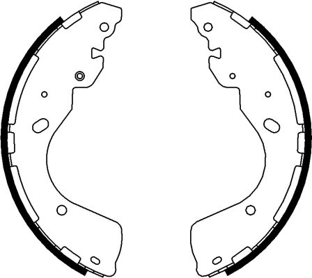 Jeu de mâchoires de frein