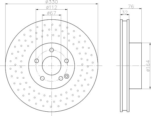 Disque de frein PRO (à l'unité)