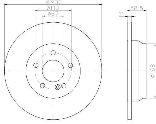 Disque de frein PRO (à l'unité)