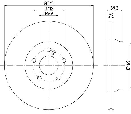 Disque de frein (à l'unité)