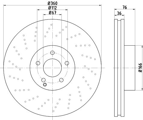 Disque de frein (à l'unité)