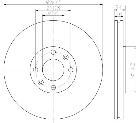 Disque de frein PRO (à l'unité)