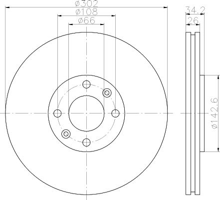 Disque de frein PRO (à l'unité)