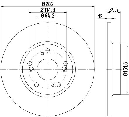 Disque de frein PRO (à l'unité)