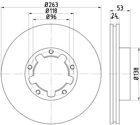 Disque de frein PRO (à l'unité)