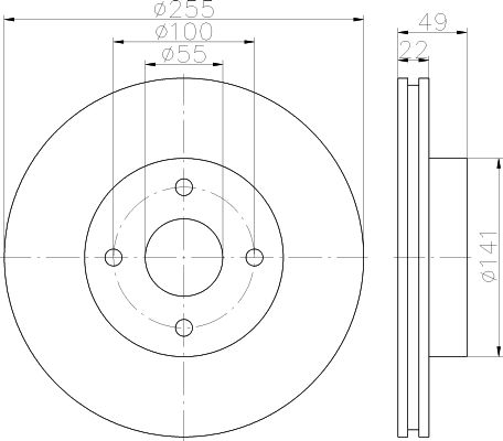 Disque de frein (à l'unité)