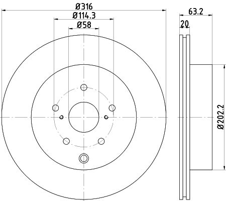 Disque de frein PRO (à l'unité)