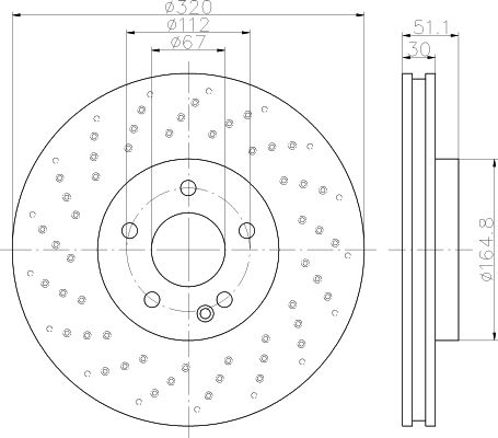 Disque de frein PRO (à l'unité)