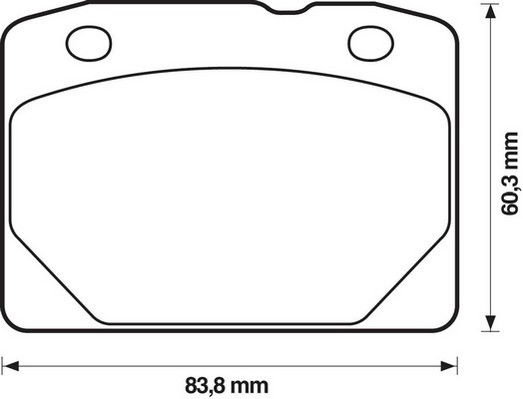 Kit de plaquettes de frein, frein à disque