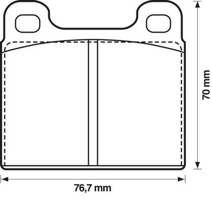 Kit de plaquettes de frein, frein à disque