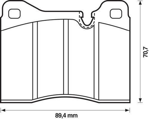 Kit de plaquettes de frein, frein à disque