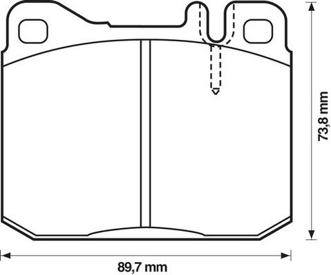 Kit de plaquettes de frein, frein à disque