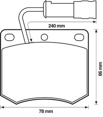 Kit de plaquettes de frein, frein à disque