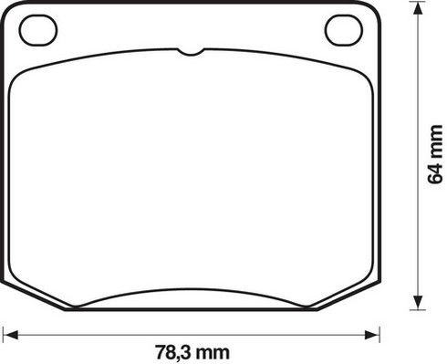 Kit de plaquettes de frein, frein à disque