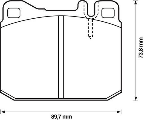 Kit de plaquettes de frein, frein à disque