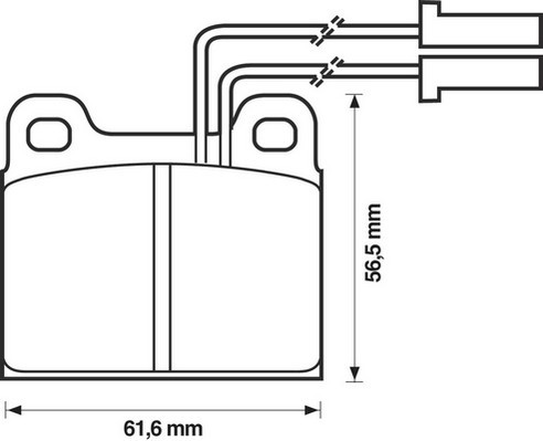 Kit de plaquettes de frein, frein à disque