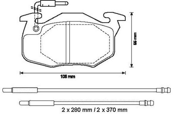 Kit de plaquettes de frein, frein à disque