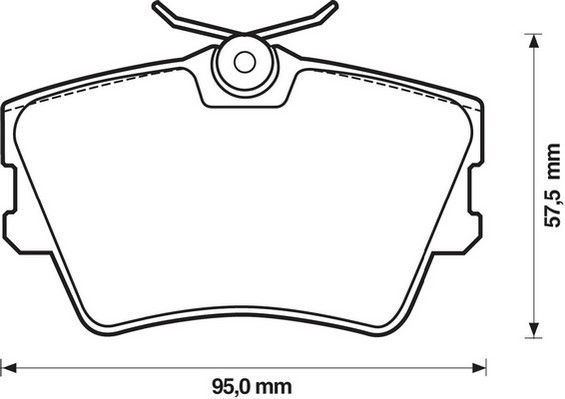 Kit de plaquettes de frein, frein à disque