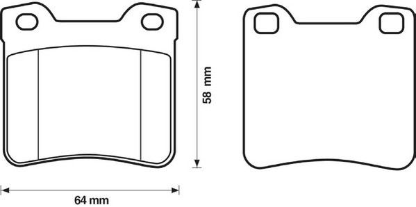 Kit de plaquettes de frein, frein à disque