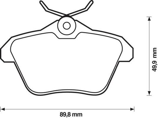 Kit de plaquettes de frein, frein à disque