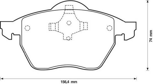 Kit de plaquettes de frein, frein à disque