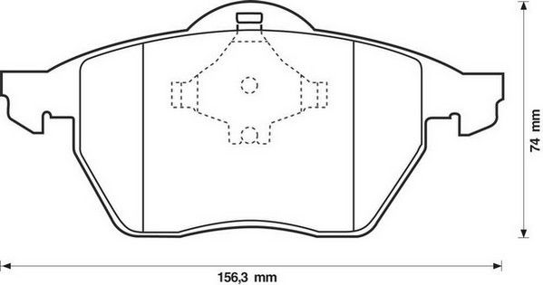 Kit de plaquettes de frein, frein à disque