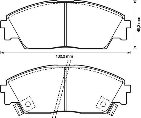 Kit de plaquettes de frein, frein à disque