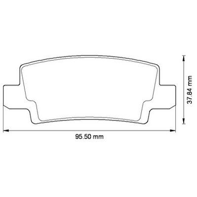 Kit de plaquettes de frein, frein à disque