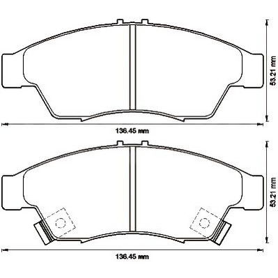 Kit de plaquettes de frein, frein à disque