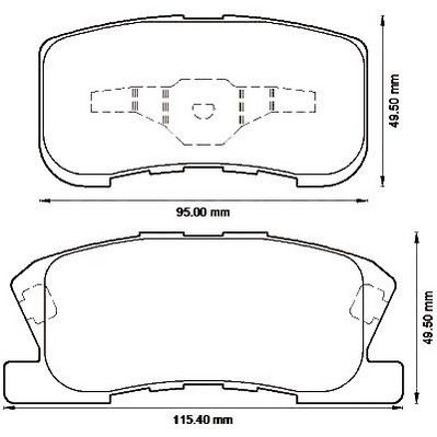 Kit de plaquettes de frein, frein à disque