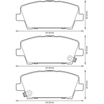 Kit de plaquettes de frein, frein à disque