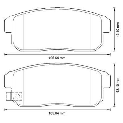 Kit de plaquettes de frein, frein à disque