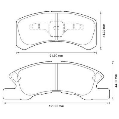 Kit de plaquettes de frein, frein à disque