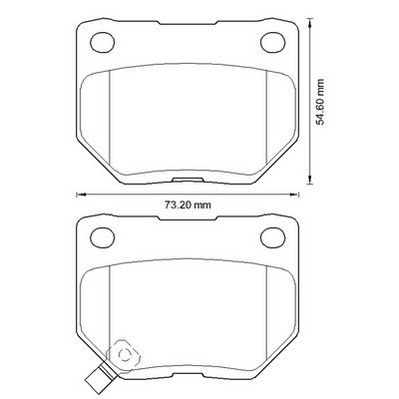 Kit de plaquettes de frein, frein à disque