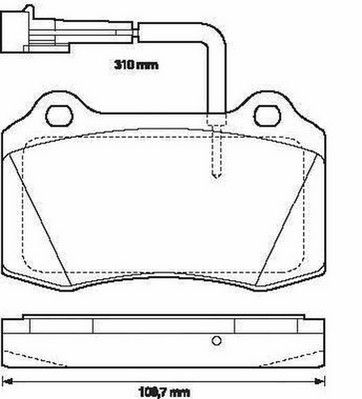 Kit de plaquettes de frein, frein à disque