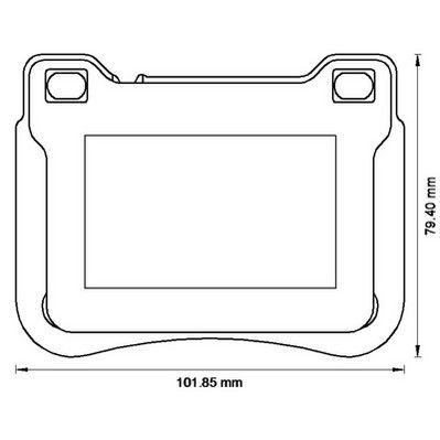 Kit de plaquettes de frein, frein à disque