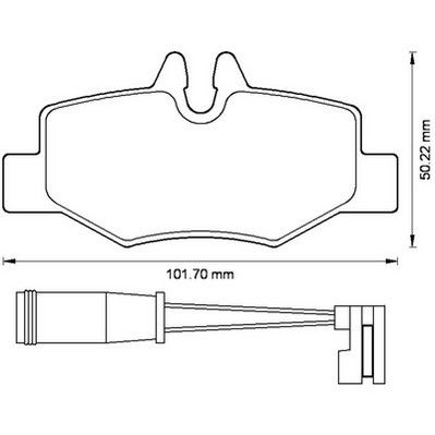 Kit de plaquettes de frein, frein à disque