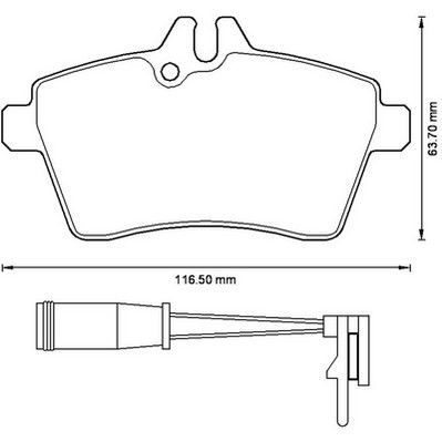 Kit de plaquettes de frein, frein à disque