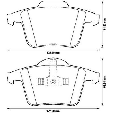 Kit de plaquettes de frein, frein à disque