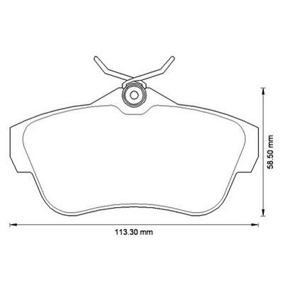 Kit de plaquettes de frein, frein à disque