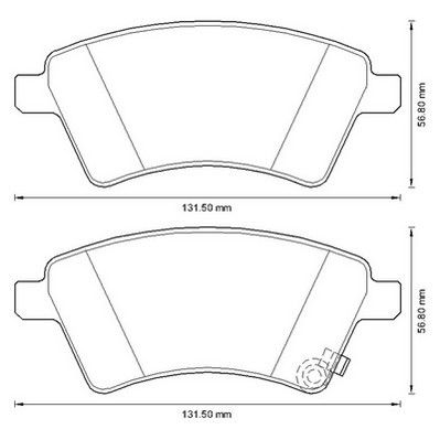 Kit de plaquettes de frein, frein à disque