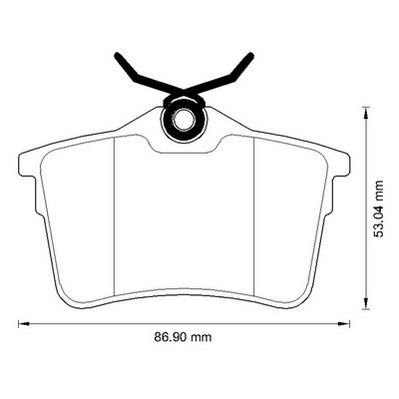 Kit de plaquettes de frein, frein à disque