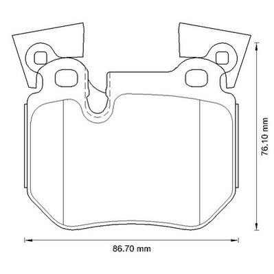 Kit de plaquettes de frein, frein à disque