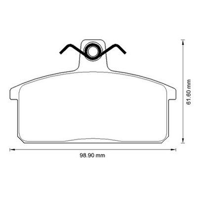 Kit de plaquettes de frein, frein à disque