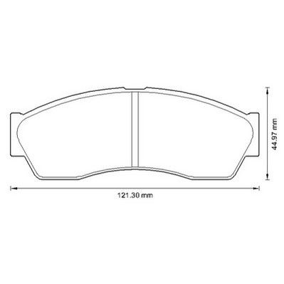 Kit de plaquettes de frein, frein à disque