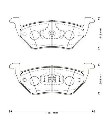 Kit de plaquettes de frein, frein à disque