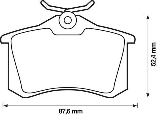 Kit de plaquettes de frein, frein à disque Jurid WHITE