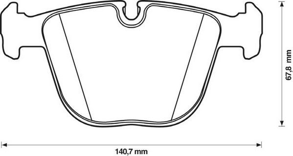 Kit de plaquettes de frein, frein à disque Jurid WHITE