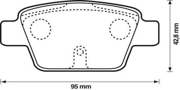 Kit de plaquettes de frein, frein à disque Jurid WHITE